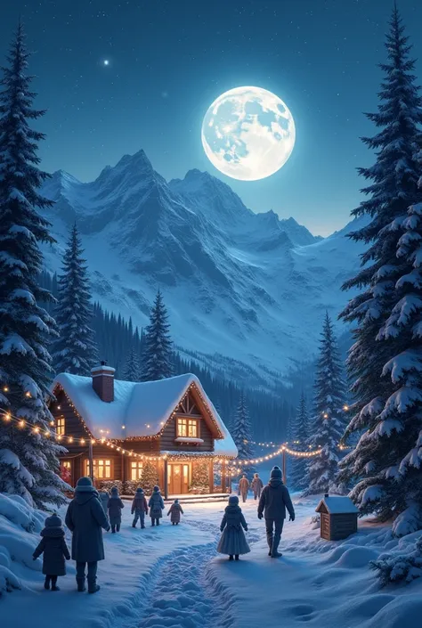 Merry Christmas   about seeing in moon 
