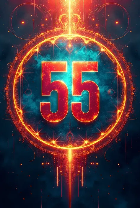 It has to have the number 55 and be circular .  Add more striking details and more colors if you consider it 