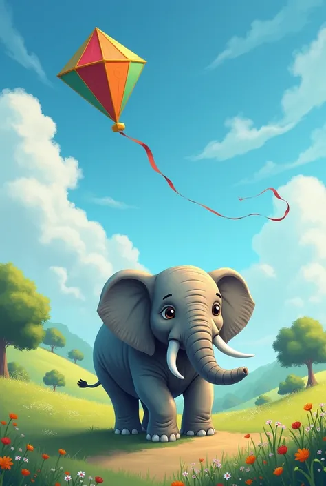 a Kite and Elephant