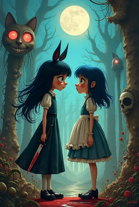 Coraline y alice madness abraso  