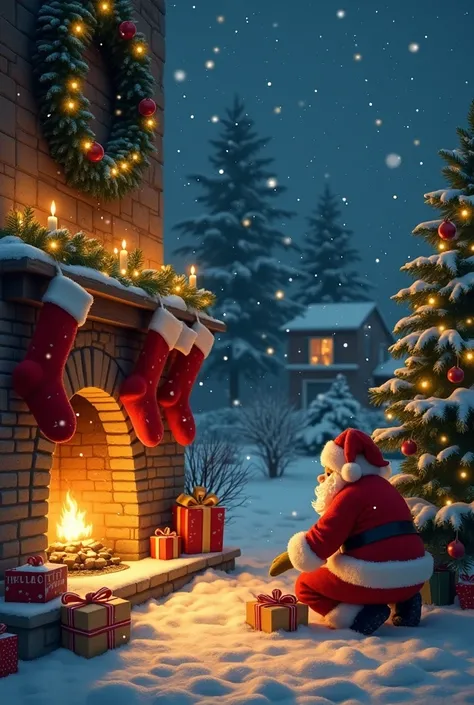 A Night Before Santas Visit

The snow fell gently outside, blanketing the town in silence. Inside a cozy little house, the warmth of a crackling fire lit up the living room. The stockings hung neatly by the chimney, each one bearing a name stitched in love...