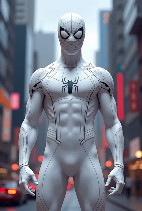 spiderman white