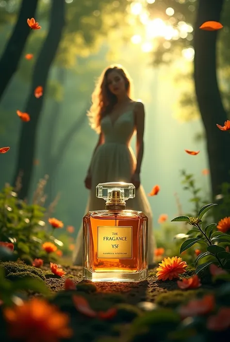 Generate a perfume ad with the name FRAGANCE YSf