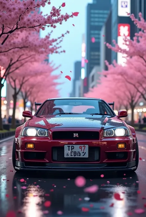 nissan gtr r34 in tokyo have sakura