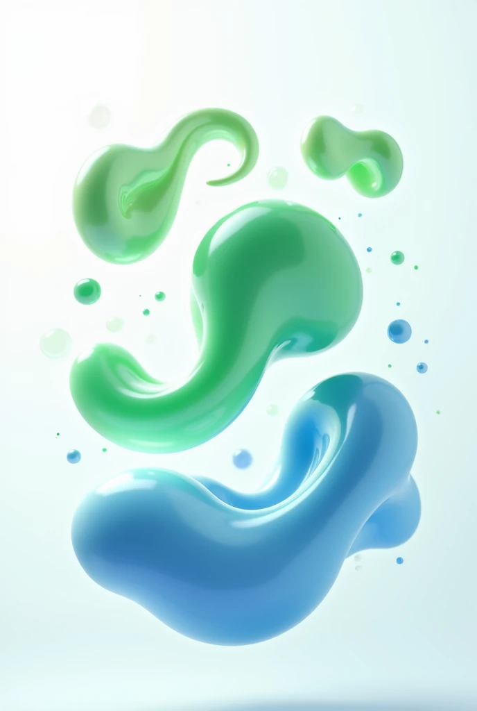 Slimes with white background