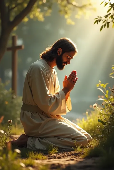 Jesus praying for friends and family 