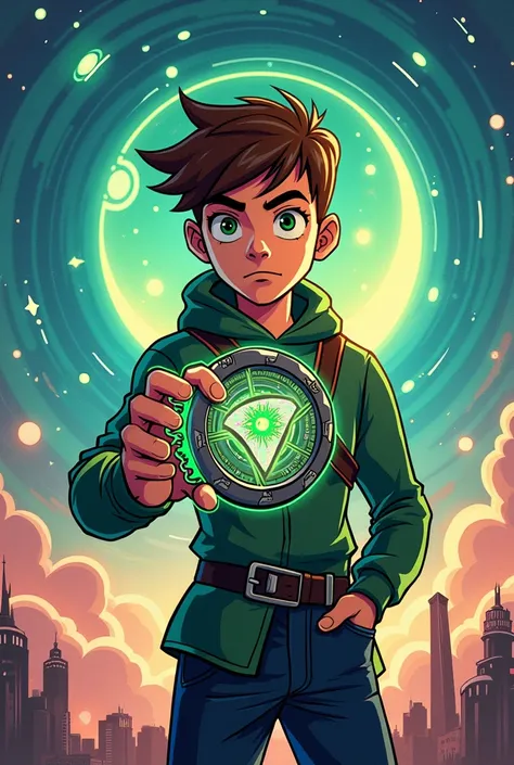 1990s art style ben 10 create nexus Omnitrix 