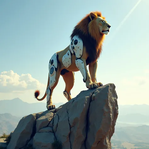 Create a mighty lion, put digital and artificial intelligence on a lion, and let it stand on a rock with a pointed corner, and underneath it will be the Last Mission this summer