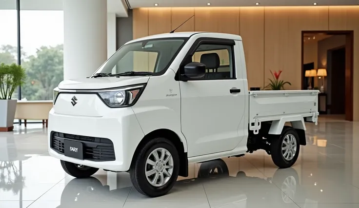 2025 suzuki carry mini pickup stand in the white luxury showroom in the neat color 