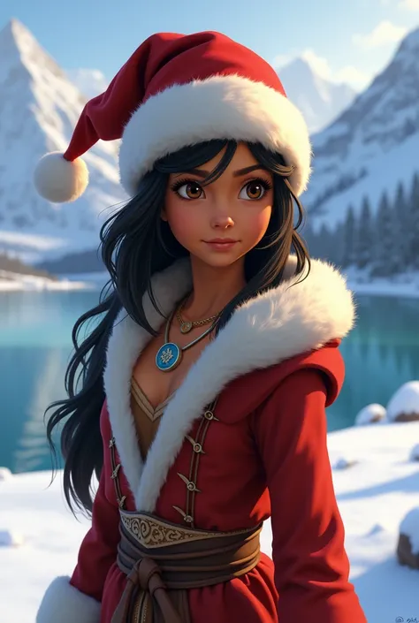 Katara with a Christmas hat 