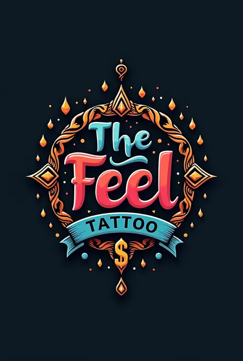 I will make a logo for a new tattoo studio called The Feel Tattoo. The logo will have a small text The Feel Tattoo below it and a dollar sign in it. The logo will be multi-colored and the logo will be round and the text The Feel Tattoo will be in the middl...