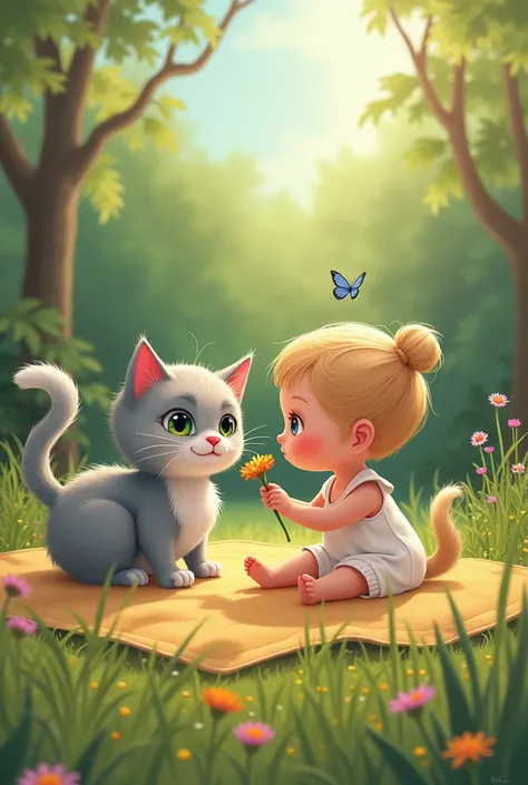 The Tale of Whisker and Little Lily

Once upon a time, in a cozy little village, there lived a playful cat named Whisker. Whisker had the softest gray fur and the most curious green eyes. He loved to explore every nook and cranny of the village, from the b...