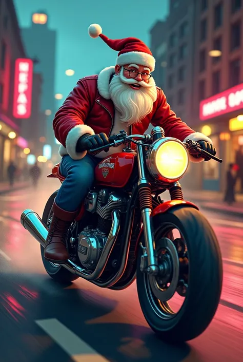 santa ride caferacer with Rockers 