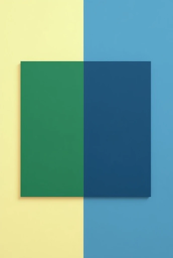 Make a square half green and half blue 