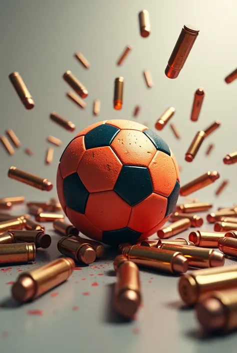 Bullets with soccer ball