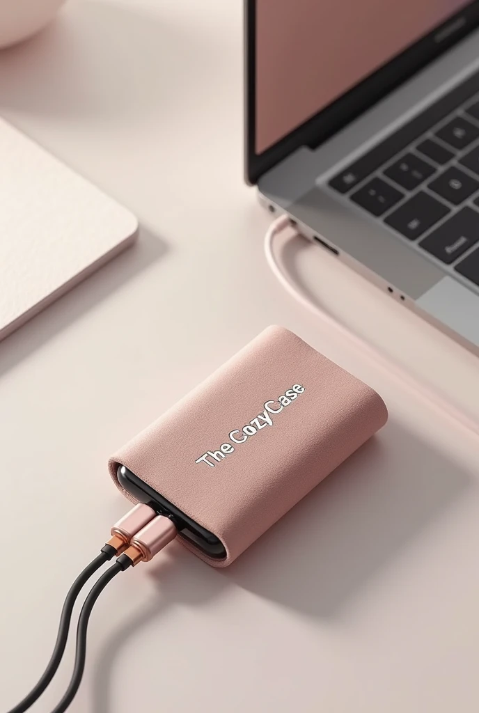 Phone charging data cable with brand name the cozy case