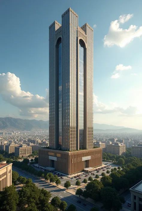  An imposing skyscraper in the heart of New Athens ,  whose design is inspired by Mount Olympus .  This building is the main refuge of the Olympians in the modern world .  On its highest floors , hidden from the human eye ,  there are magical and luxurious...