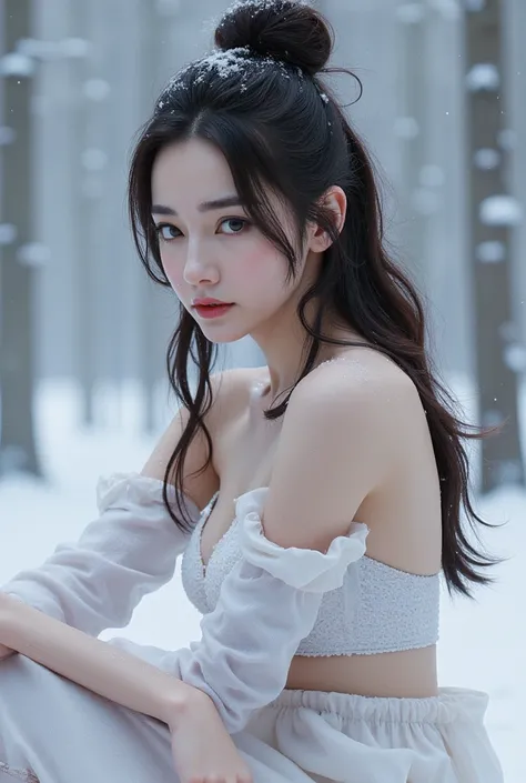  (Masterpiece)1.5, 4k, Realistic, high-definition photography, fullbody,
 * Pose: Side view, facing the camera, relaxing, 
 * Subject: Young adult, cute Asian idol, beautiful face,
 (Appearance:
   * a little bit of soft makeup, no accessories, 
   * High ...