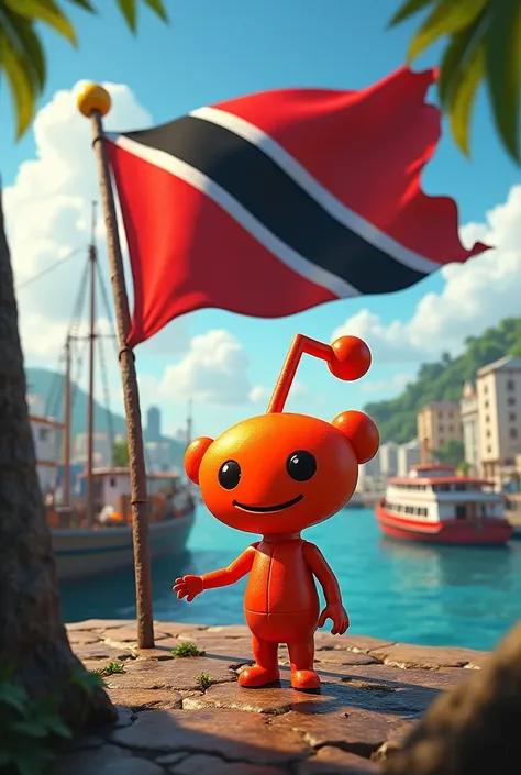 Reddit emoji and trinidad flag in port of spain trinidad 