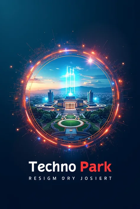 Add good background to logo of technopark Eastern University of Sri Lanka 