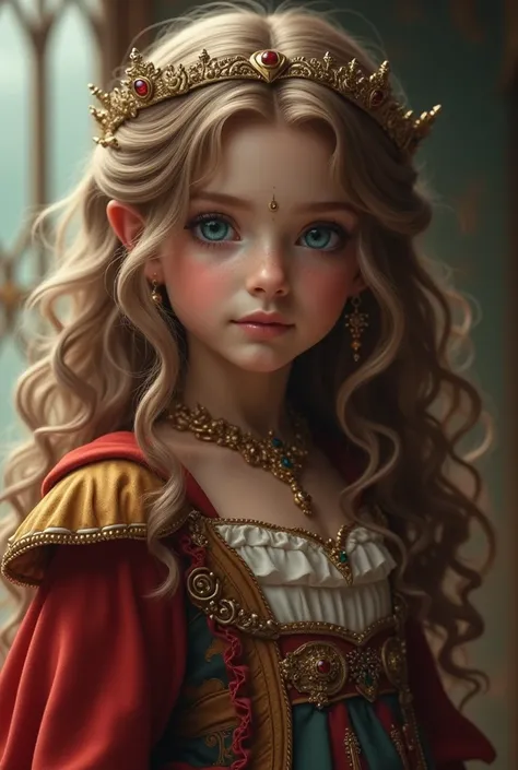 Pricness, detailed, regal, fantasy,  adorable, light brown hair, blue eyes, commanding, dominant, cute. Lovely High Resolution, Best Quality, Masterpiece, High Details, Super Detailed, Textured Skin.Multiple Views, Cinematic, Depth Of Field, 