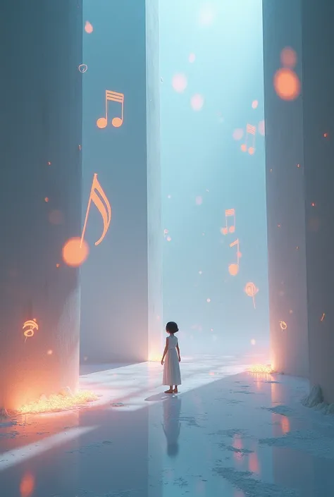 Huge musical notes made up of chill chill notes