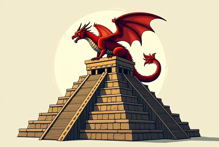  spiritual counseling company logo
The company name is 「a&L Office」でロゴの前面に配置
 a& L in all capital letters
A small red, majestic dragon is on top of the Mayan pyramid
The coats of arms of Ahau and Lamat match the background