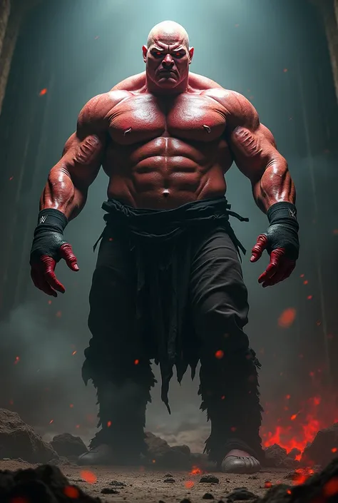 WWE Superstar Brock Lesnar as evil