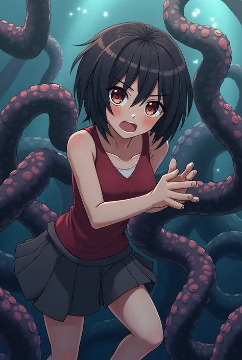 Anime boy getting fucked by tentacles