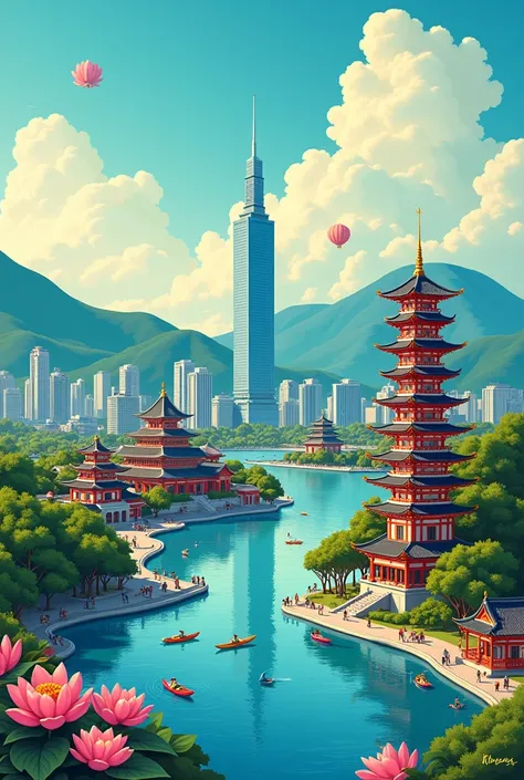 Kaohsuing travel poster 