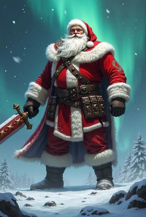 Warrior Santa Claus with CQX letters