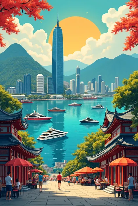 Kaohsuing taiwan travel poster