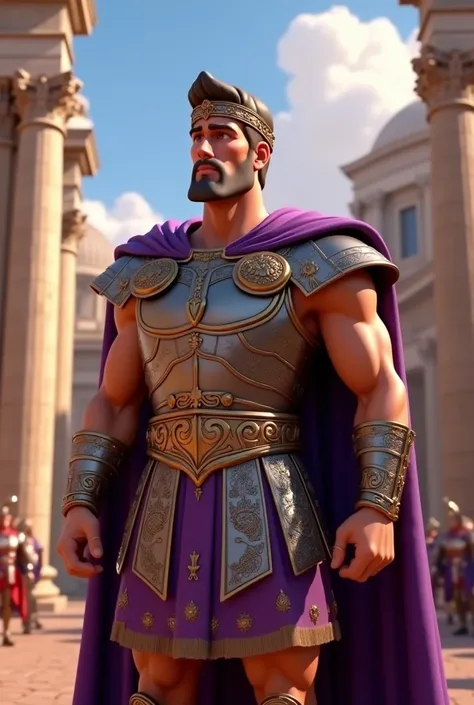 Constantine the Roman emperor in animation 