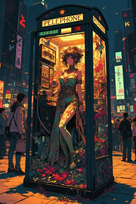     Hallucinatory Art of a Woman in a Times Square Phone Box at Night ,     Psychedelic Surreal Art    , Shamanic Horror LSD Art ,     Horrible Surrealist Art    ,    dmt Death of Ego   ,    Psychedelic Space Horror   ,    DMT Egodes    ,        Shamanism ...