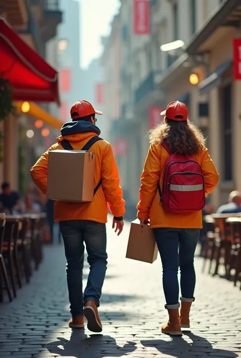 Develop a model for a logistics partnership between a food delivery company and restaurants in which the company employs its own staff of couriers to manage deliveries and the restaurants pay a flat fee or commission for each delivery, ensuring an efficien...