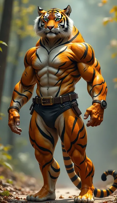 Heres a note on a human and tiger hybrid picture prompt:

_Title:_ Tigran: A Majestic Human-Tiger Hybrid

_Description:_ Imagine a creature that combines the intelligence and agility of a human with the fierce power and majesty of a tiger. The Tigran is a ...