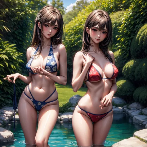 (((  top quality  、 Masterpiece、 Beauty Painting、 realistic illustration 、  highdefinition images )))、Beautiful adult older sister :24 years old、 talented and sexy older sister :1 person、  beautiful body :  slender and beautiful F cup bust、  beautiful face...