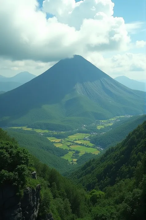 Gunung tangkuban perahu jawa barat indonesia 4k realistia