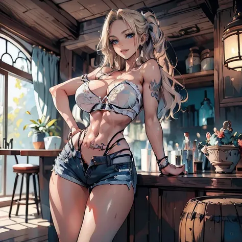 full body Waifu beautiful detailed eyes, beautiful detailed lips, extremely detailed eyes and face, long eyelashes, 1 girl, sensual, young woman, sensual medium/large breasts, beautiful female face, slim, sexy, erotic, beautiful fashionable clothes, perfec...