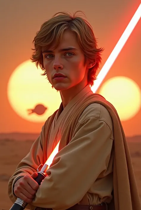 Timothée Chalamet As Luke skywalker Star Wars poster realistic for 2025