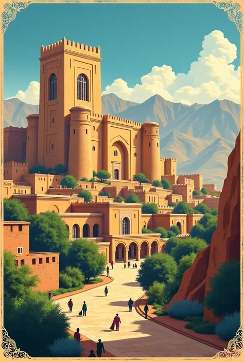 Herat , afghanistan travel poster 