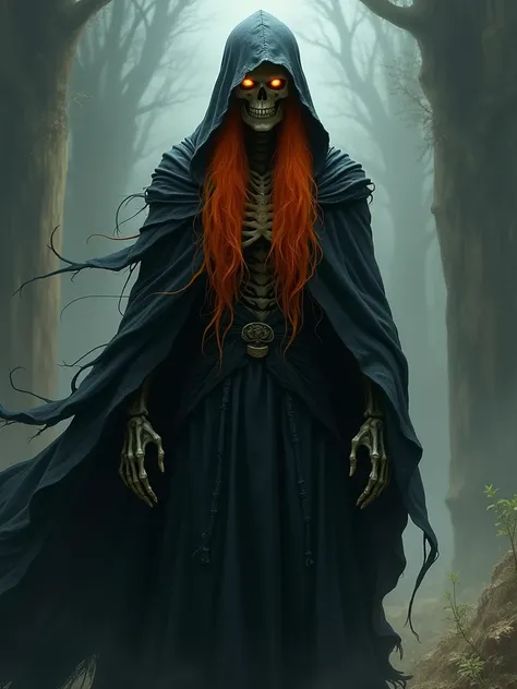 Draw the orange-haired grim reaper