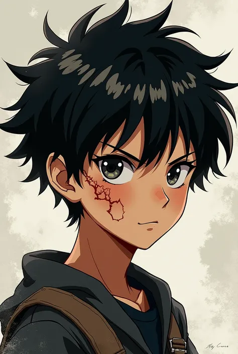 Boy  with Scar Manga