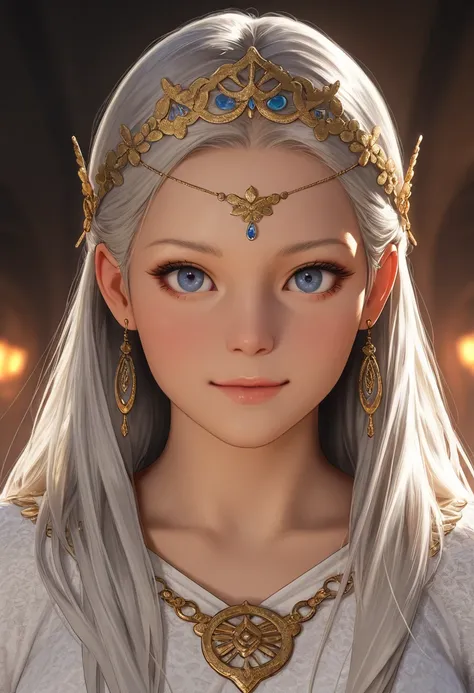 Masterpiece, highest quality, high resolution, skin clarity, skin details, eye details, face details, 4K, 8k,(realistic, photorealistic: 1.5),Silver-haired woman wearing gorgeous clothes and a gorgeous hat,  fantasy character  art,  Amazing Character Art ,...