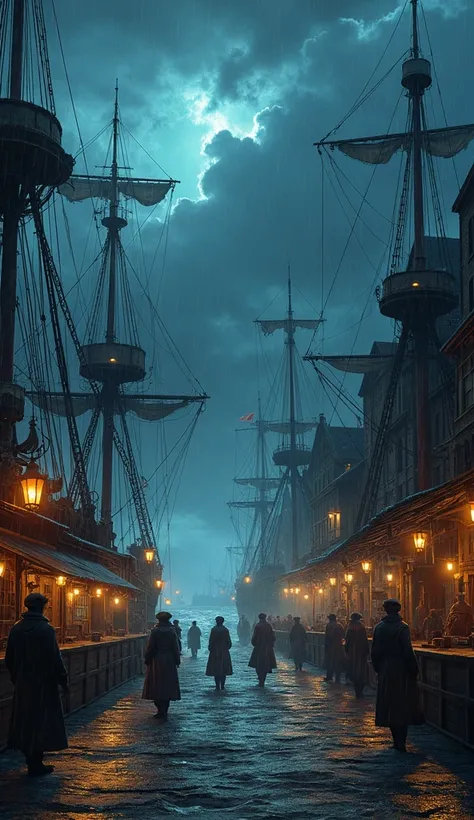 On a stormy night in the bustling port town of Eldermere,