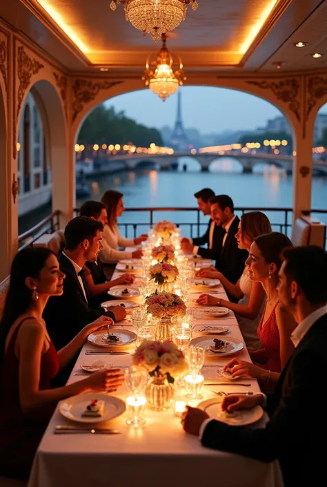 Invitation dîner sur la seine 