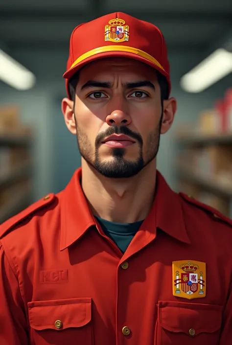 Put on a goatee and uniform from the Spanish post office