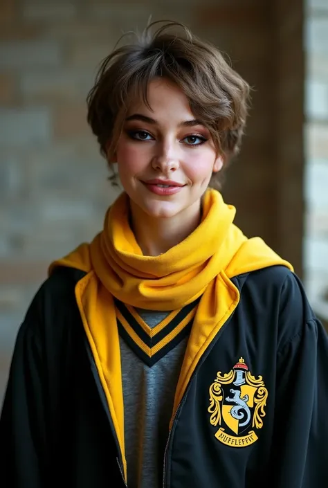  HIGH QUALITY, 8K ultra HD, Put on a Hufflepuff costume