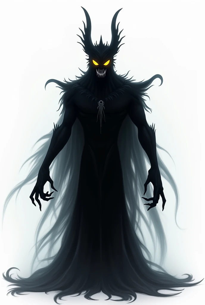 Pitch black from Rise of the Guardians , white background, ultra realistic 