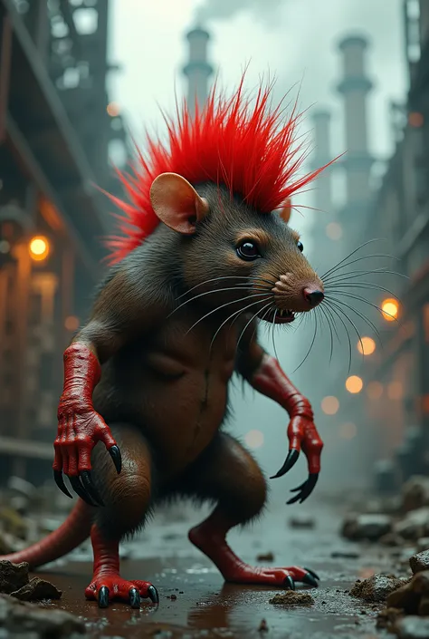 red mohawk brown rat　factory　exhaust　 Christmas